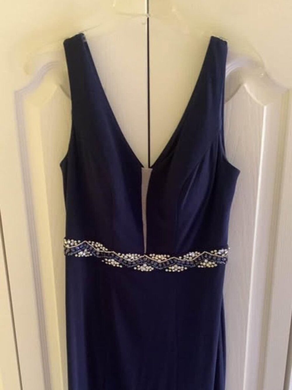💙 Elegant Navy Blue Formal Dress – Women’s Size 6 💙